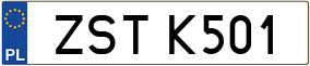 Trailer License Plate